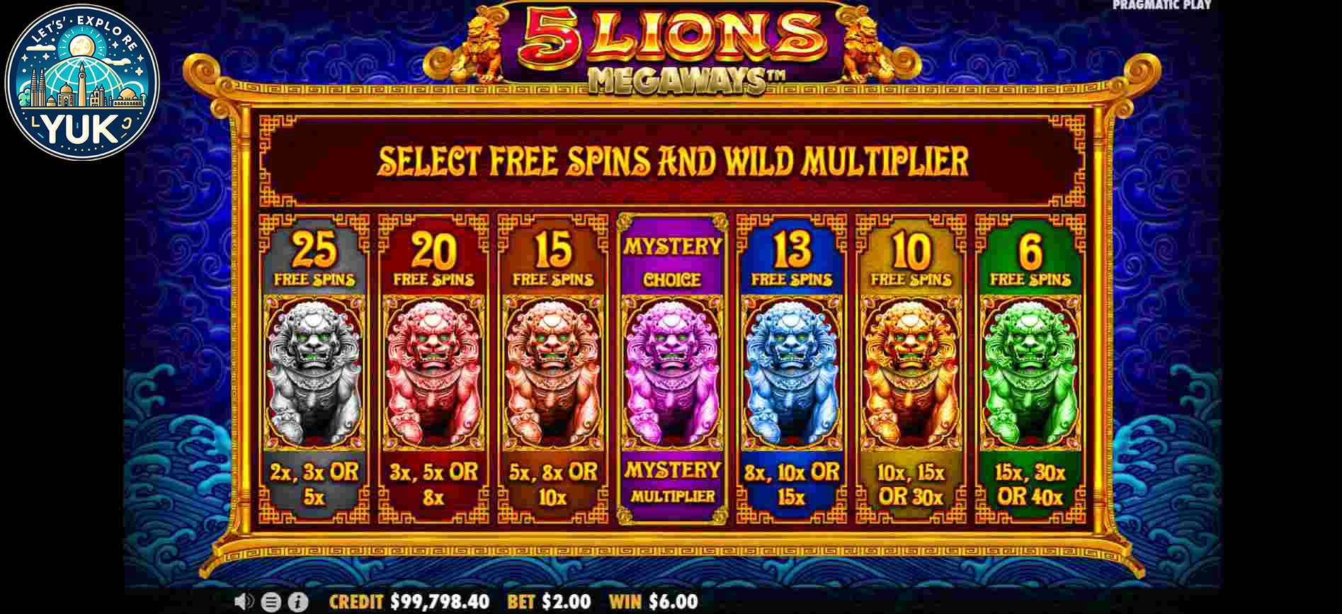 5 Lions Megaways: Slot yang Epik dari Pragmatic Play!