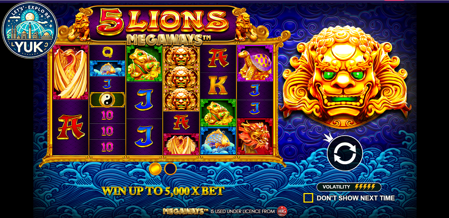 5 Lions Megaways: Slot yang Epik dari Pragmatic Play!