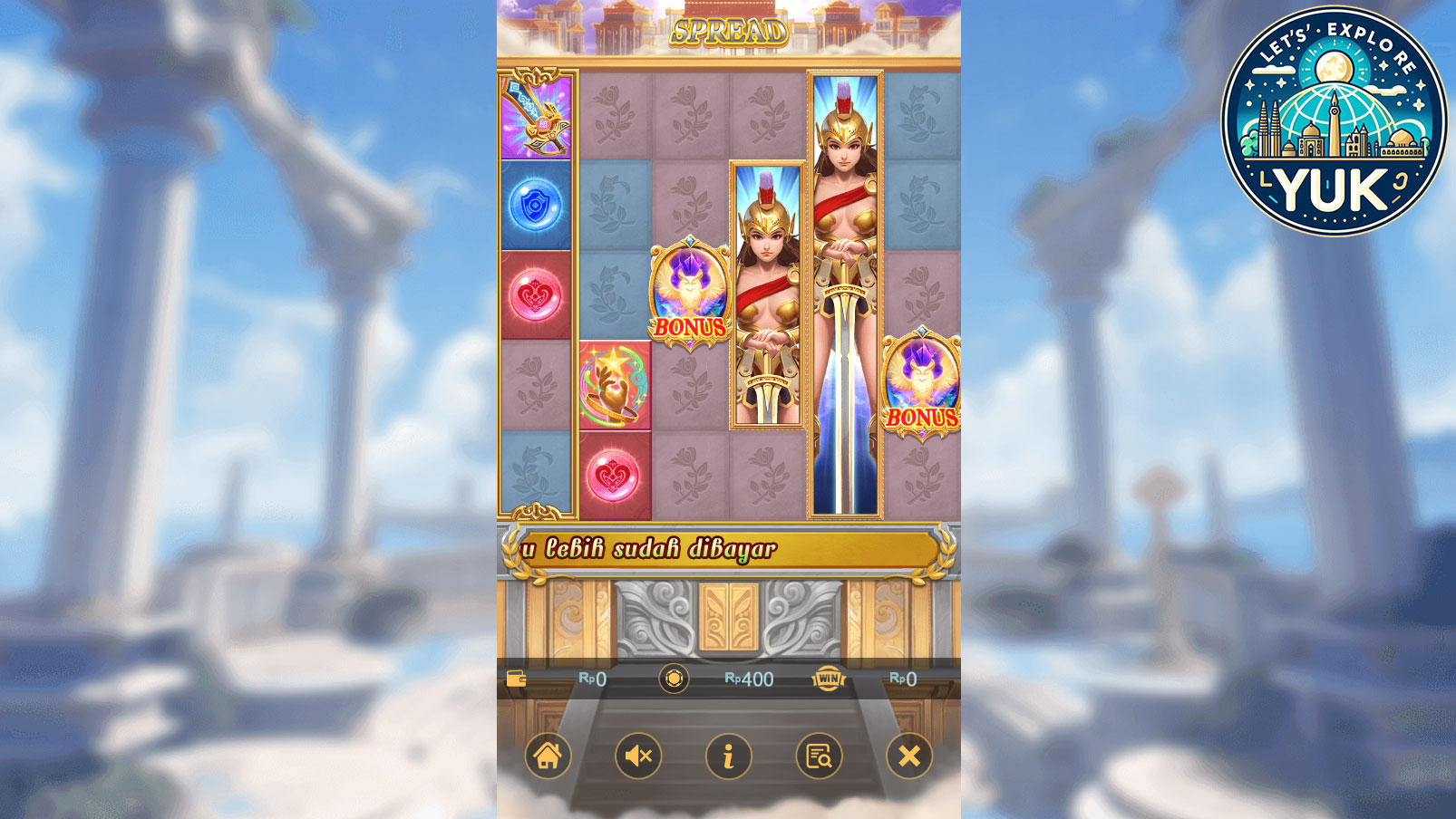 Athena - Lucky Spread: Rasakan Keberuntungan dari Dewi Kebijaksanaan!