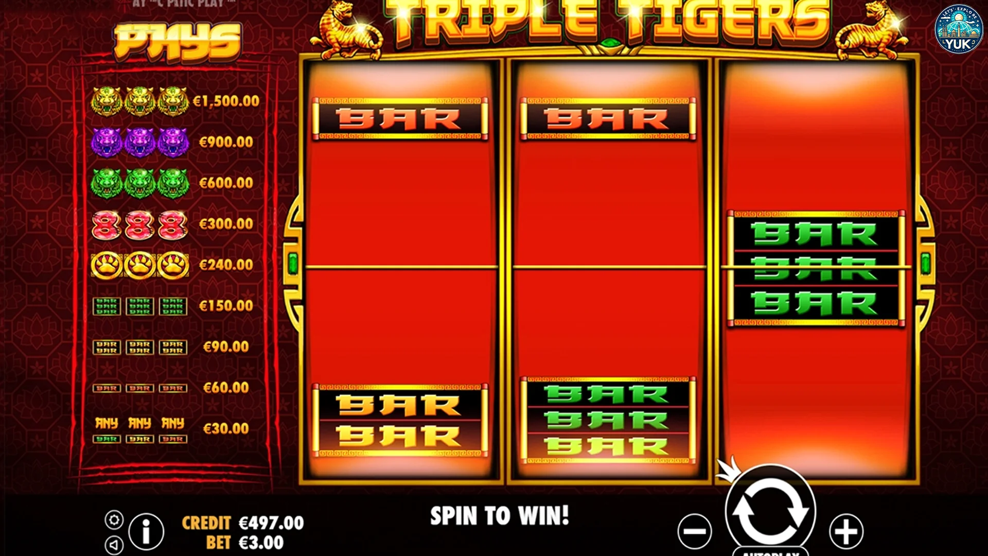 Triple Tigers Punya Elemen yang Bikin Melek Terus